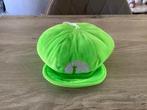 Supermario Luigi grote pluche muts (11 cm), Ophalen of Verzenden, Zo goed als nieuw, Overige typen