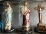 3 heiligen beelden met 2 stolpen., Antiek en Kunst, Ophalen