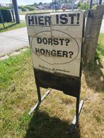 GRATIS Robuust Metalen Stoepbord – Direct Opvallen!, Ophalen, Gebruikt