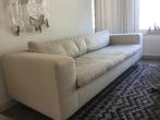 zetel Indera design driezits met hocker ecru dons, Ophalen, Gebruikt, Driepersoons, Rechte bank