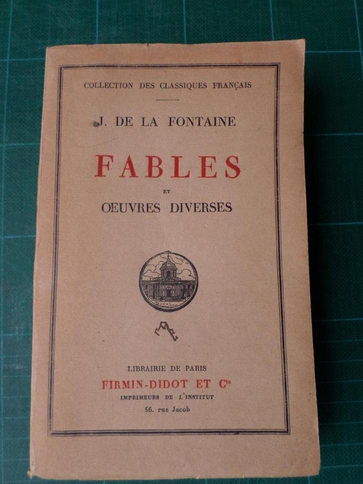 Fables et œuvres diverses (Jean de la Fontaine) - 1930 -561p, Livres, Livres Autre, Utilisé, Enlèvement ou Envoi
