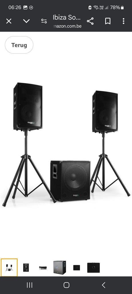 Zang en muziek installatie, Muziek en Instrumenten, Overige Muziek en Instrumenten, Gebruikt, Ophalen