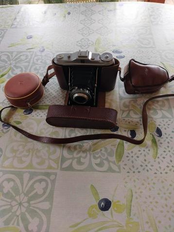 Vintage Agfa Isolette vouwcamera made in Germany met ledere  beschikbaar voor biedingen