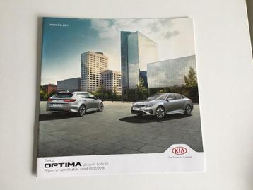 Brochure sur le plug-in Kia Optima, Enlèvement ou Envoi, Comme neuf, Autres marques