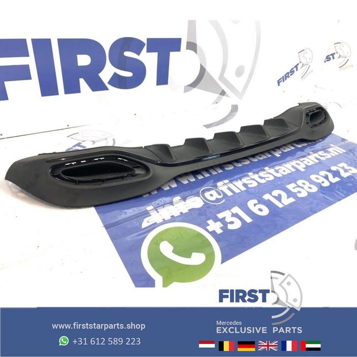 W177 originele Mercedes A KLASSE ACHTERBUMPER DIFFUSER + SIE, Auto-onderdelen, Overige Auto-onderdelen, Mercedes-Benz, Gebruikt