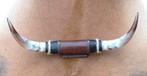 Texas style BULLBAR- 54 cm - met leer - gepolijste hoorns, Ophalen of Verzenden, Nieuw, Boerderijdier, Overige typen