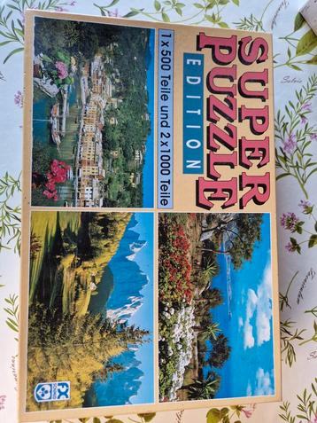 Puzzels 1 van 500st en 2 van 1000stuks voor 2Eur0 beschikbaar voor biedingen
