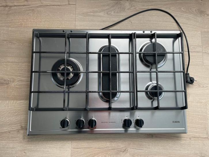 Gas kookplaat, Elektronische apparatuur, Kookplaten, Zo goed als nieuw, Inbouw, Gas, 5 kookzones of meer, Ophalen