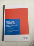 Project Actuele Criminologie UGent, Boeken, Ophalen of Verzenden, Zo goed als nieuw