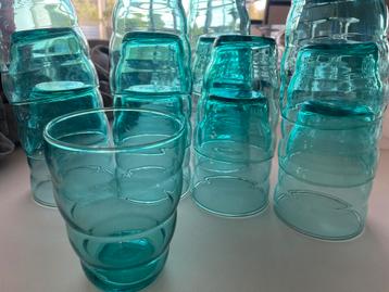 15 turquoise glazen Ikea - niet meer verkrijgbaar beschikbaar voor biedingen