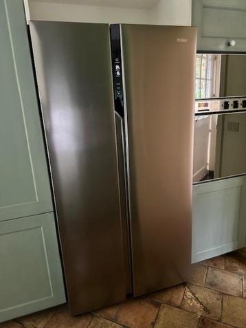 Haier vrijstaande amerikaanse koelkast 2-deurs beschikbaar voor biedingen