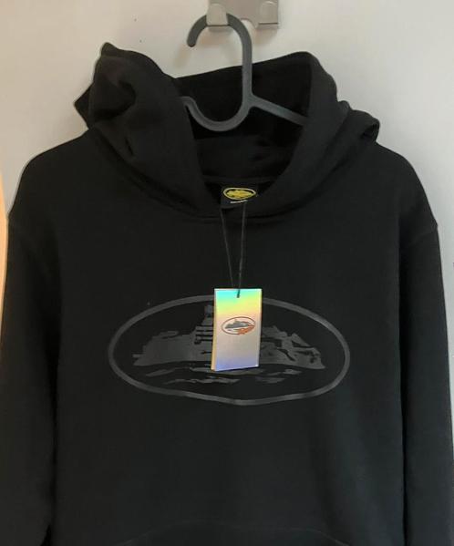 Corteiz Alcatraz 'Triple Black' Hoodie, Kleding | Heren, Truien en Vesten, Nieuw, Maat 46 (S) of kleiner, Zwart, Ophalen of Verzenden