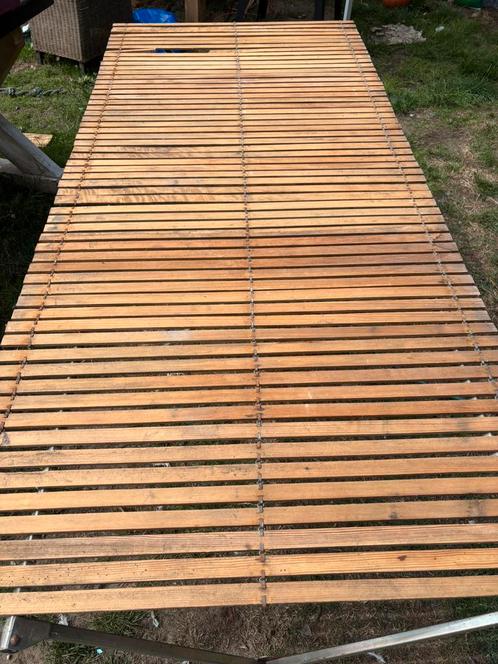 Markttafel oprolbaar hout, Hobby en Vrije tijd, Overige Hobby en Vrije tijd, Gebruikt, Ophalen