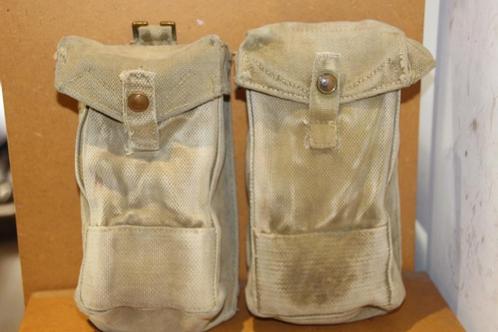 GB WW2 paar Engelse Pouchs, Verzamelen, Militaria | Tweede Wereldoorlog, Landmacht, Kleding of Schoenen, Verzenden