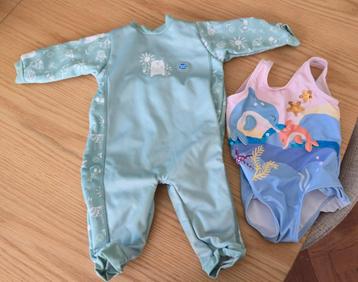 Combinaison + maillot + langes, Maillot de bain, Comme neuf, Maillots de bain UV, Fille