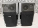 Philips Base Reflex Stereo Speaker Silver/Black 6 OHM FW-C28, Philips, Verzenden, Zo goed als nieuw, 60 tot 120 watt