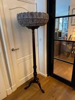 Mooie MAHONIE zuil bloempotstandaard 3-poot 150 hoog, Enlèvement, Comme neuf