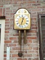 Wandklok met 2 gewichten in werking, Ophalen of Verzenden