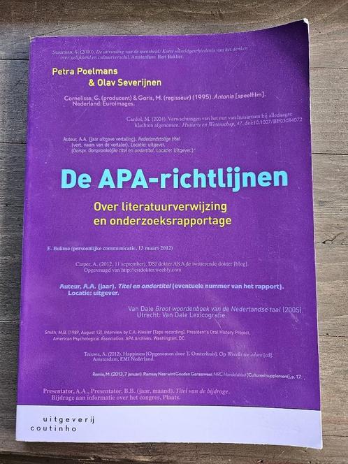 De APA-richtlijnen, Boeken, Wetenschap, Zo goed als nieuw, Ophalen of Verzenden