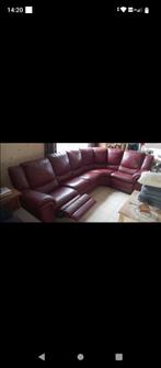 Fauteuils en cuir bordeau, Enlèvement, Utilisé, Cuir