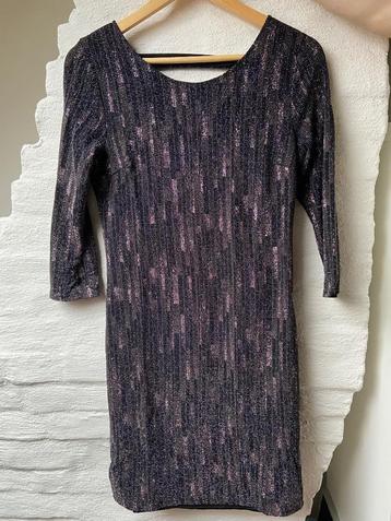 Vrouw M Bodycon / cocktail / feestjurk glitters open rug  beschikbaar voor biedingen