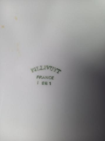 9fondueborden. Frans porselein. Pillivuyt beschikbaar voor biedingen