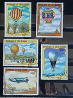 Timbres Côte d'Ivoire Montgolfière, Affranchi, Enlèvement ou Envoi