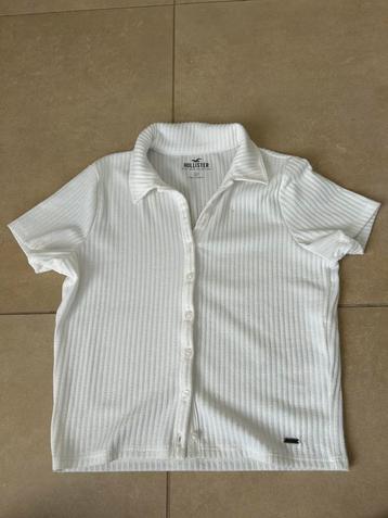 Witte polo Hollister maat M beschikbaar voor biedingen