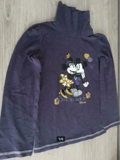 verschillende longsleeves maat 122-128 Minnie Mouse, Kinderen en Baby's, Kinderkleding | Maat 122, Zo goed als nieuw, Meisje, Shirt of Longsleeve
