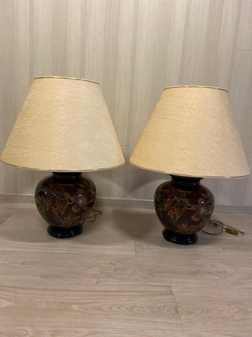 2 lampes de table Louis Drimmer, Maison & Meubles, Lampes | Lampes de table, Utilisé, 50 à 75 cm, Autres matériaux, Enlèvement