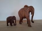 Grand éléphant avec son petit, Antiquités & Art, Art | Sculptures & Bois, Enlèvement ou Envoi