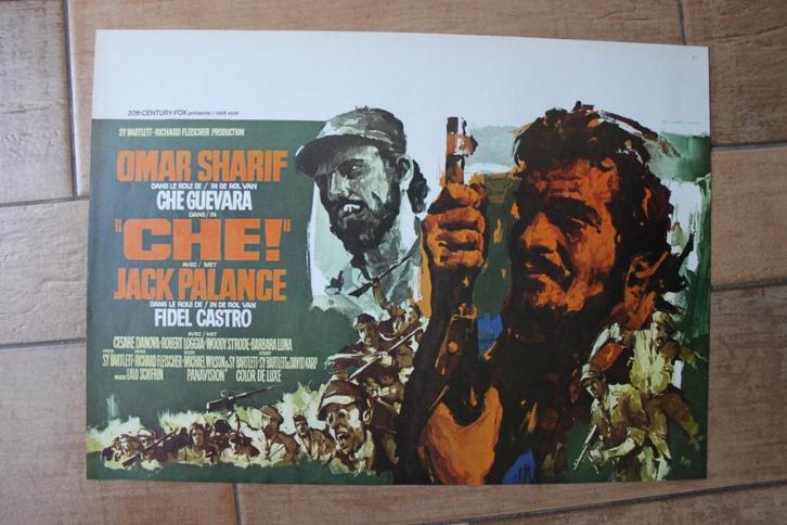 filmaffiche Che! Omar Sharif 1969 filmposter, Verzamelen, Posters, Zo goed als nieuw, Film en Tv, A1 t/m A3, Rechthoekig Liggend
