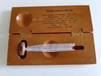wijnthermometer vintage in een houten koffer. Gemaakt in Fra, Ophalen of Verzenden, Zo goed als nieuw, Frankrijk, Overige typen