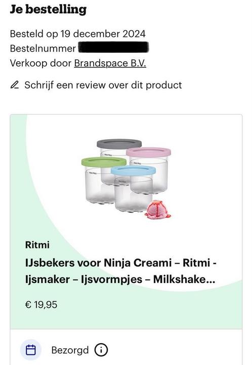 Ijsbekers Ninja creami NC300EU, Elektronische apparatuur, IJsmachines, Nieuw, Ophalen of Verzenden