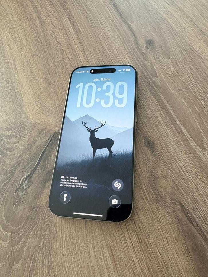 iPhone 16 Pro 256 GB Dual-SIM Natural titanium Gar. 2028, Telecommunicatie, Mobiele telefoons | Apple iPhone, Refurbished, 256 GB