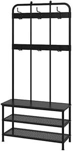 IKEA PINNIG - kapstok met schoenenrek, Ophalen, Zo goed als nieuw, Metaal, Staande kapstok