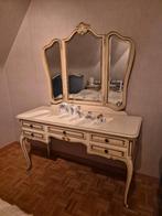 Elegante Vintage Kaptafel met Drieluik Spiegel, Ophalen, Gebruikt, 100 tot 150 cm, 150 tot 200 cm