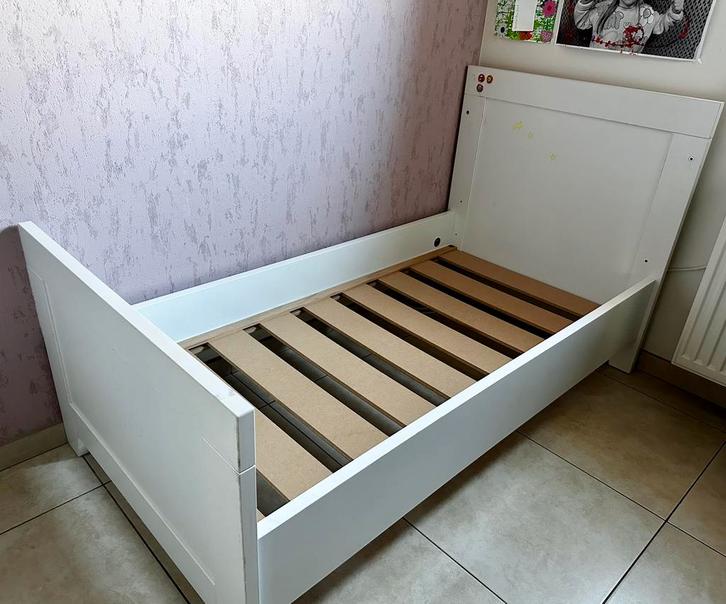 Kinderbedje, Kinderen en Baby's, Kinderkamer | Bedden, Zo goed als nieuw, 140 tot 160 cm, 70 tot 85 cm, Lattenbodem, Matras, Ophalen