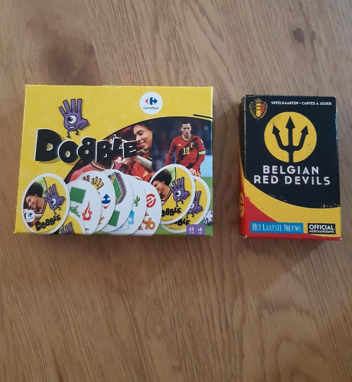 2 spelletjes Rode duivels (nieuw): Dobble + kaartspel, Hobby & Loisirs créatifs, Jeux de société | Jeux de cartes, Comme neuf