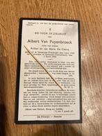 Oorlogsslachtoffer, Albert Van Puyenbroeck, De Clercq, 1944, Verzenden, Bidprentje