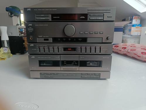 JVC DR-E45L stereo receiver – Krachtig vintage geluid, Audio, Tv en Foto, Versterkers en Ontvangers, Zo goed als nieuw, Stereo