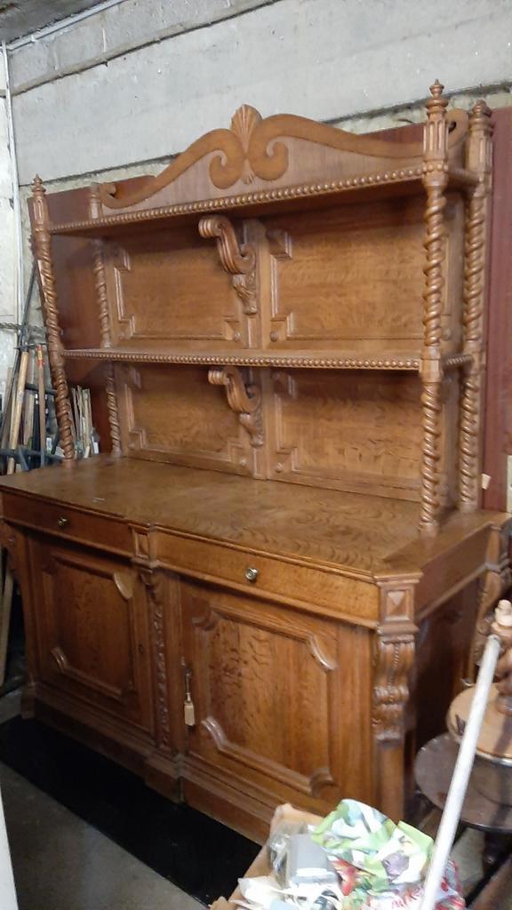 Très beau vaisselier ancien en chêne massif, Antiek en Kunst, Antiek | Meubels | Kasten, Ophalen