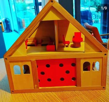 Maisonnette en bois avec mobilier, Enlèvement ou Envoi