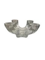 Bougeoir multiple en cristal – Val Saint Lambert – Signé, Enlèvement ou Envoi