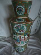 Vase chinois décoré multicolore, Enlèvement ou Envoi