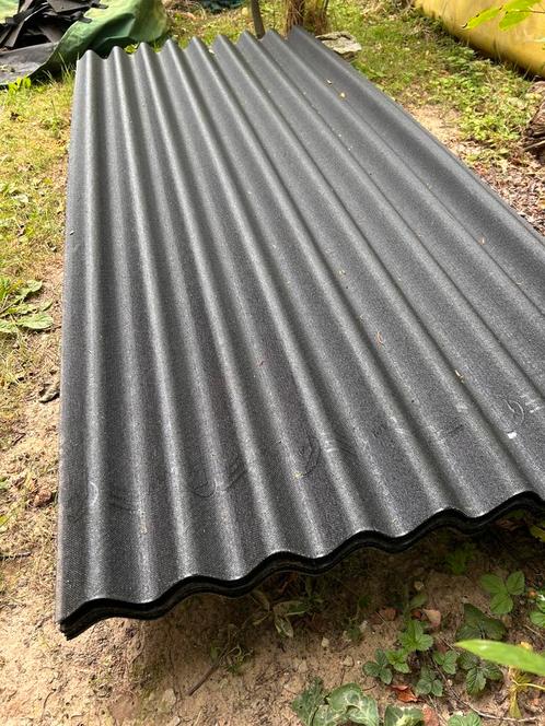 Golfplaten nieuw AQUAPLAN 10 stuks topline zwart 200x86cm, Doe-het-zelf en Bouw, Dakpannen en Dakbedekking, Nieuw, Golfplaat, Kunststof