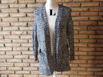 (45)- gilet femme t.L noir gris - lolaliza - beschikbaar voor biedingen