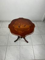 Vintage bijzettafel met draaibaar blad, Ophalen of Verzenden