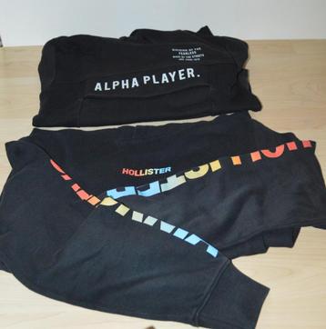 Sweater met kap Hollister en Alpha player maat S
