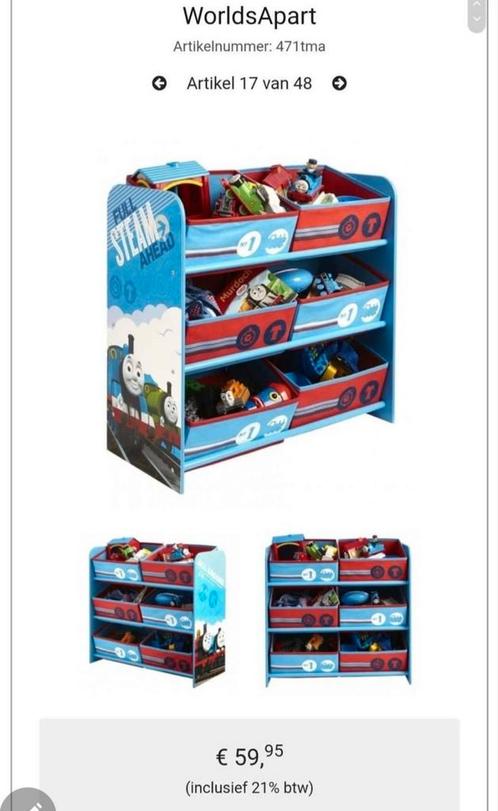 Thomas de Trein opbergrek, Kinderen en Baby's, Kinderkamer | Inrichting en Decoratie, Zo goed als nieuw, Ophalen